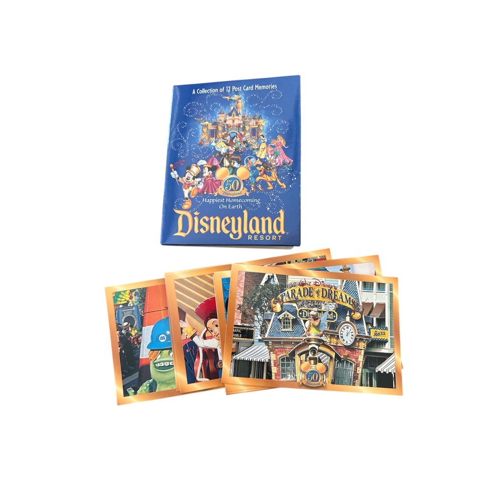 Disneyland Resort 50th Anniversary Happiest Homecoming On Earth 12 Postcards NEW